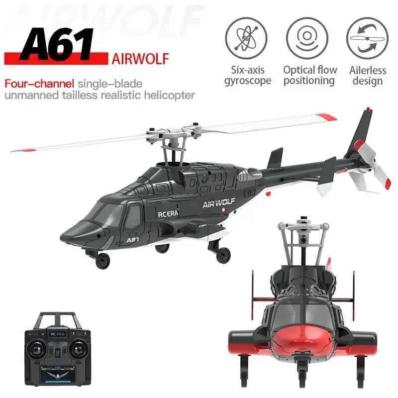 A61 6-Axis Gyroscope RC Helicopter 2.4G 4CH with Optical Flow Remote Control for Kids And Adults - Altitude Hold Helicopter Toy
A61 6-Axis Gyroscope RC Helicopter 2.4G 4CH with Optical Flow Remote Control for Kids And Adults - Altitude Hold Helicopter Toy