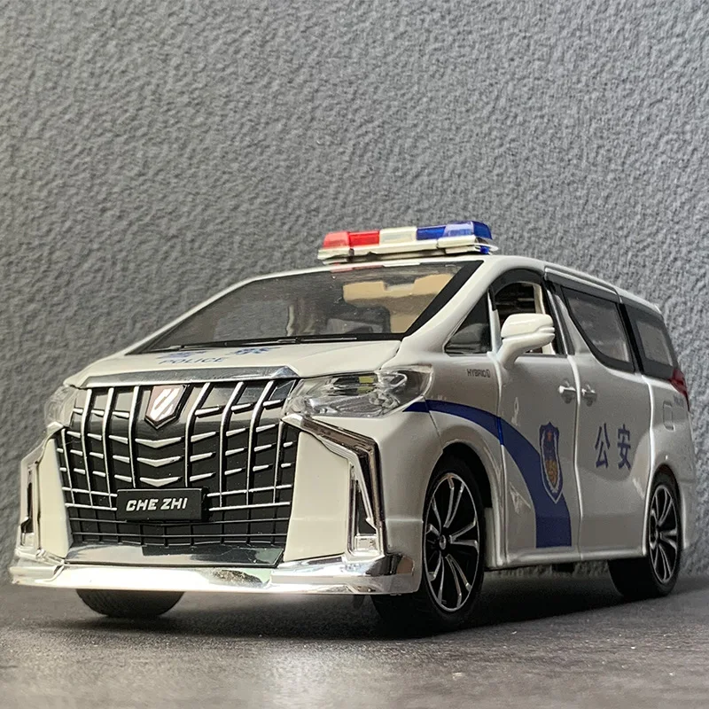 CheZhi 1:24 Alphard Alloy Sound and Light Model Simulation Police Car Ornament Children's Toy Car Advanced Gift Collection
CheZhi 1:24 Alphard Alloy Sound and Light Model Simulation Police Car Ornament Children's Toy Car Advanced Gift Collection