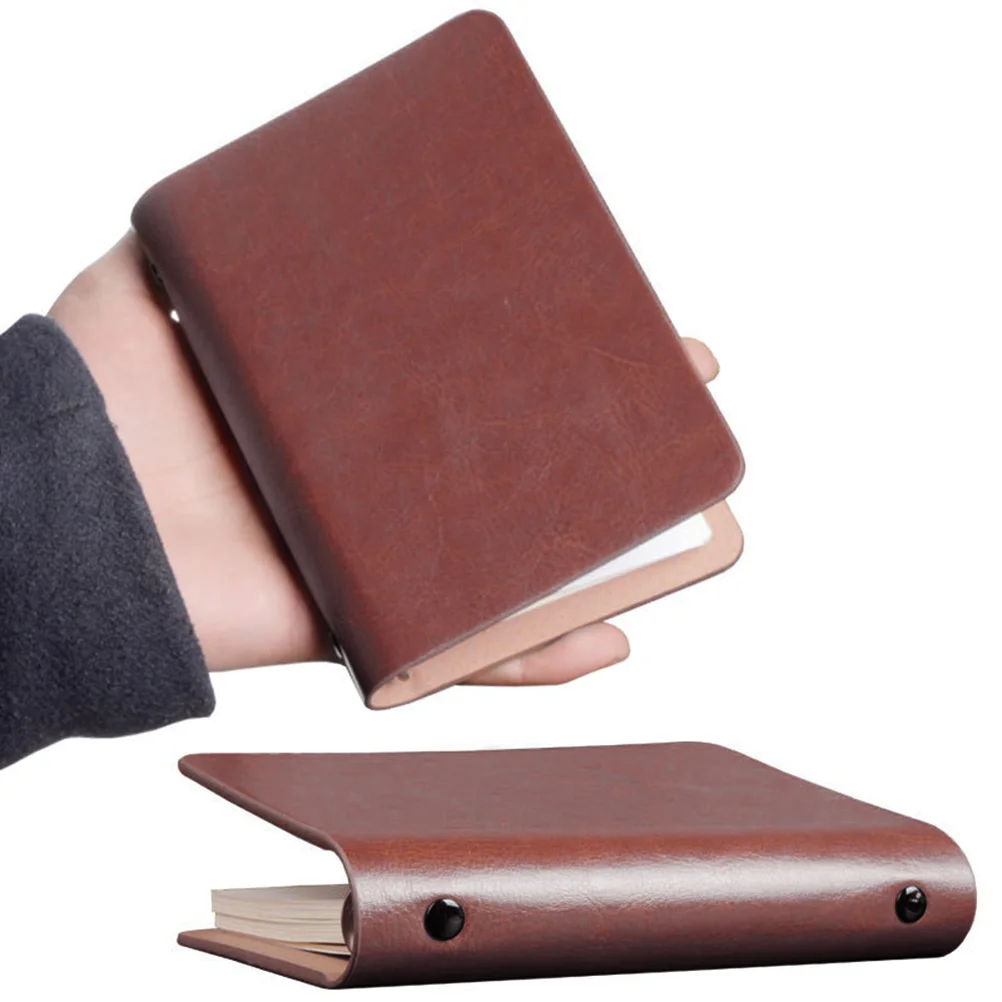 Small Traveler Notebook PU Cover Mini Pocket Journal for Office Student Diary Book Refillable Loose Leaf Notepad
Small Traveler Notebook PU Cover Mini Pocket Journal for Office Student Diary Book Refillable Loose Leaf Notepad