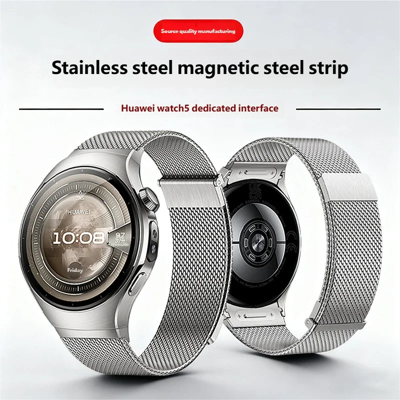 No Gaps Full Cover Milanese Stainless Steel Band for Huawei Watch 5 Watch Strap Metal Quick Release Band for Huawei Watch 5 Band
No Gaps Full Cover Milanese Stainless Steel Band for Huawei Watch 5 Watch Strap Metal Quick Release Band for Huawei Watch 5 Band