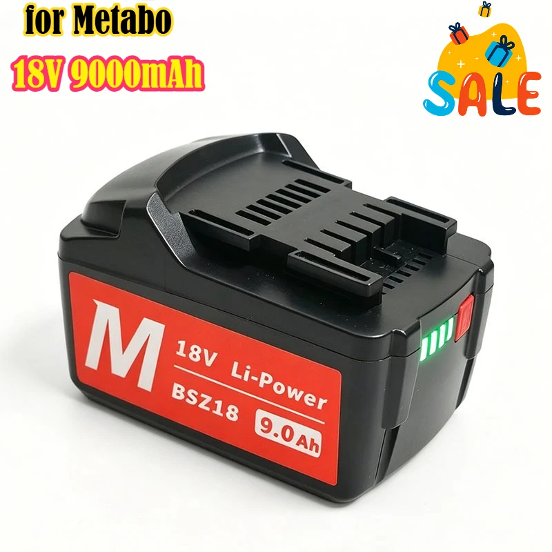 New 18V 3.0Ah 4.0Ah 9.0Ah Battery for Metabo Cordless Power Tool Replacement for Metabo 18V 625592000 625591000 Spare Battery
New 18V 3.0Ah 4.0Ah 9.0Ah Battery for Metabo Cordless Power Tool Replacement for Metabo 18V 625592000 625591000 Spare Battery