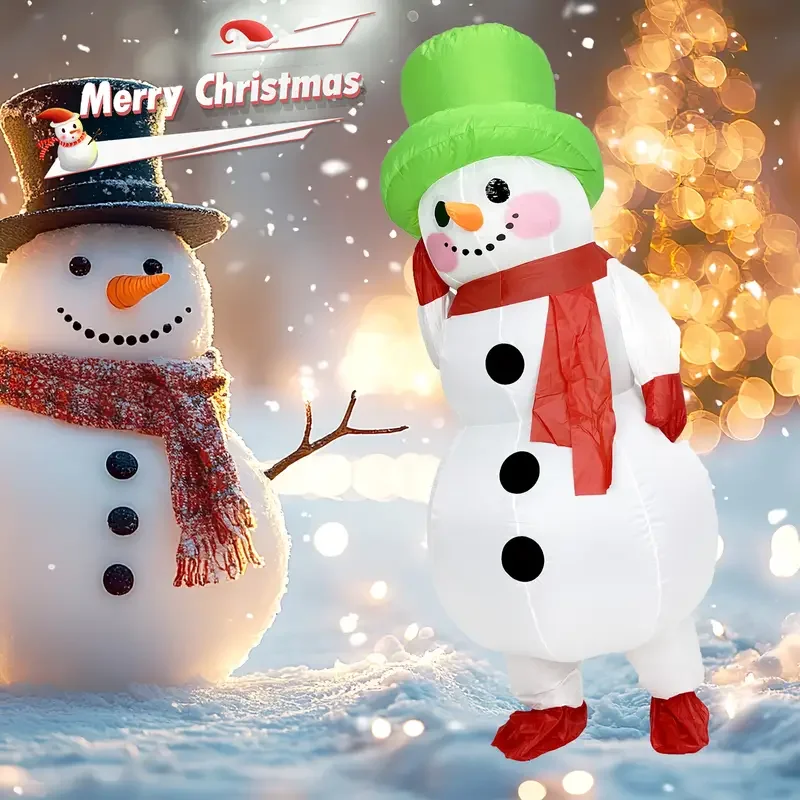 Взрослый надувной рождественский костюм снеговика, надувной костюм всего тела, подходящий для фестивалей и карнавала, несколько стилей,
Взрослый надувной рождественский костюм снеговика, надувной костюм всего тела, подходящий для фестивалей и карнавала, несколько стилей,