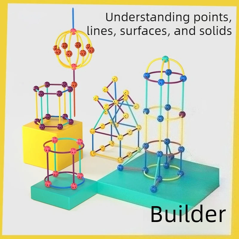 DIY 3D Geometric Building Blocks Toy Kids STEM Educational Construction Set with Balls Rods Kid Spatial Thinking Learning Toy
DIY 3D Geometric Building Blocks Toy Kids STEM Educational Construction Set with Balls Rods Kid Spatial Thinking Learning Toy