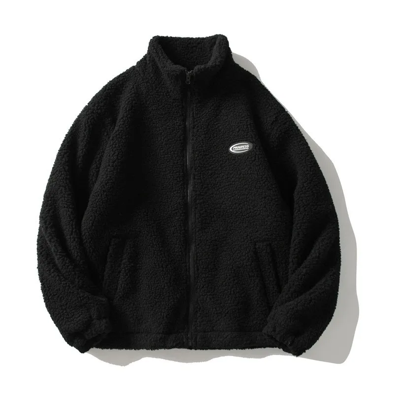 Autumn and Winter Korean Version Trend Loose Solid Color Lamb Wool Men's and Women's Hong Kong Style Trend Casual Handsome Jacke
Autumn and Winter Korean Version Trend Loose Solid Color Lamb Wool Men's and Women's Hong Kong Style Trend Casual Handsome Jacke