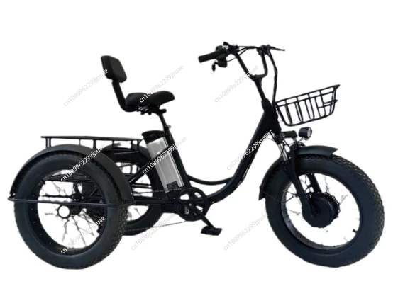 20-дюймовый трехколесный велосипед с электрической педалью Fat Tire, литиевая батарея, с корзиной, верховой ездой на открытом воздухе, тележка для покупок в кемпинге
20-дюймовый трехколесный велосипед с электрической педалью Fat Tire, литиевая батарея, с корзиной, верховой ездой на открытом воздухе, тележка для покупок в кемпинге