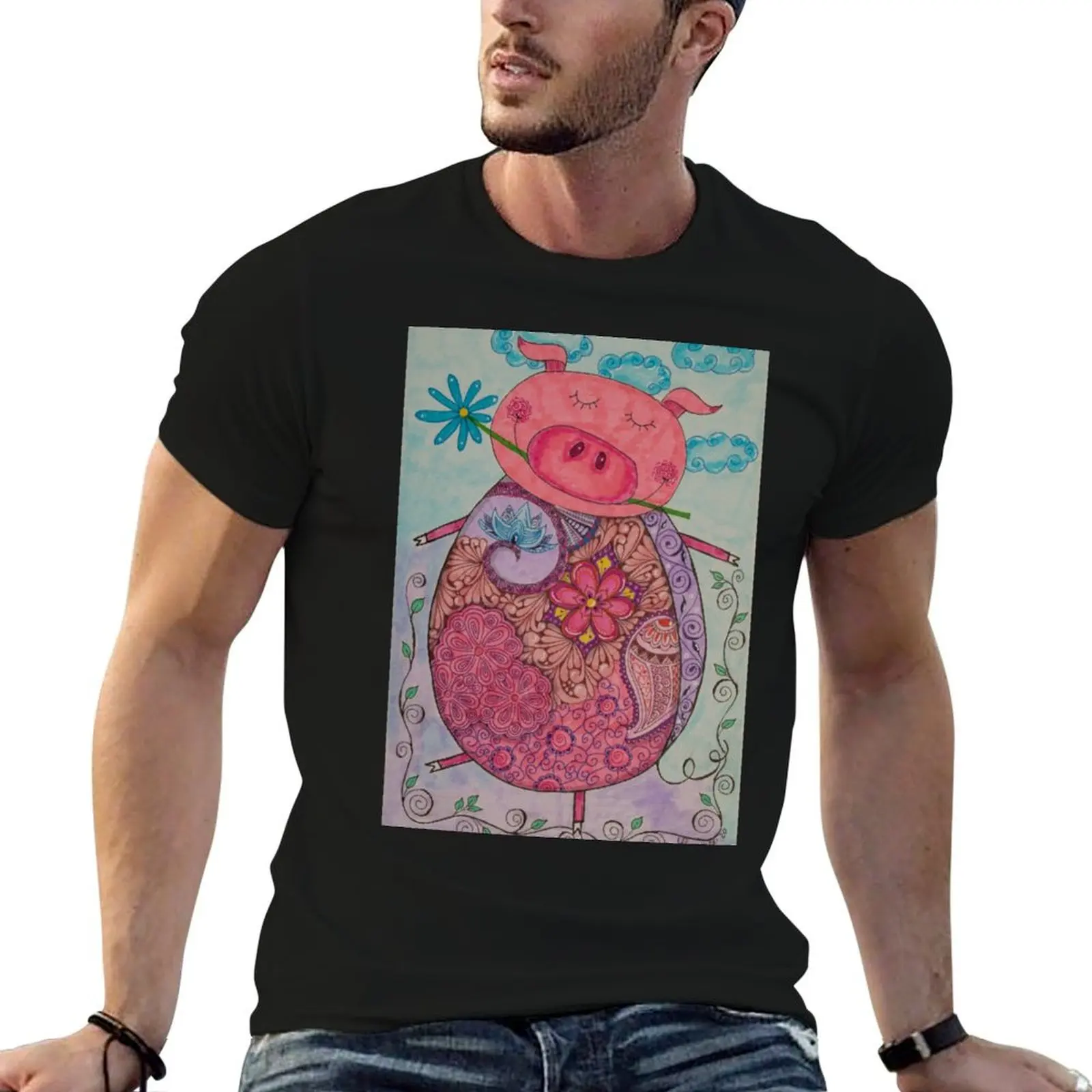 Dreamy Piggy T-Shirt man t shirt graphic t shirt custom print t shirts for man cotton funny T-shirt
Dreamy Piggy T-Shirt man t shirt graphic t shirt custom print t shirts for man cotton funny T-shirt