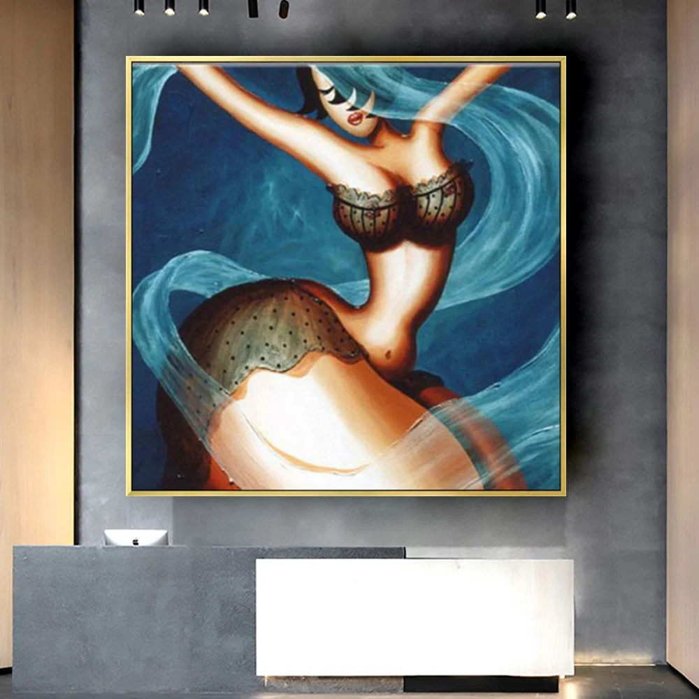 Sexy Nude Girl Art Blue Pictures Hand Painted Oil Paintings On Canvas Modern Wall Pictures For Living Room Home Decoration
Sexy Nude Girl Art Blue Pictures Hand Painted Oil Paintings On Canvas Modern Wall Pictures For Living Room Home Decoration