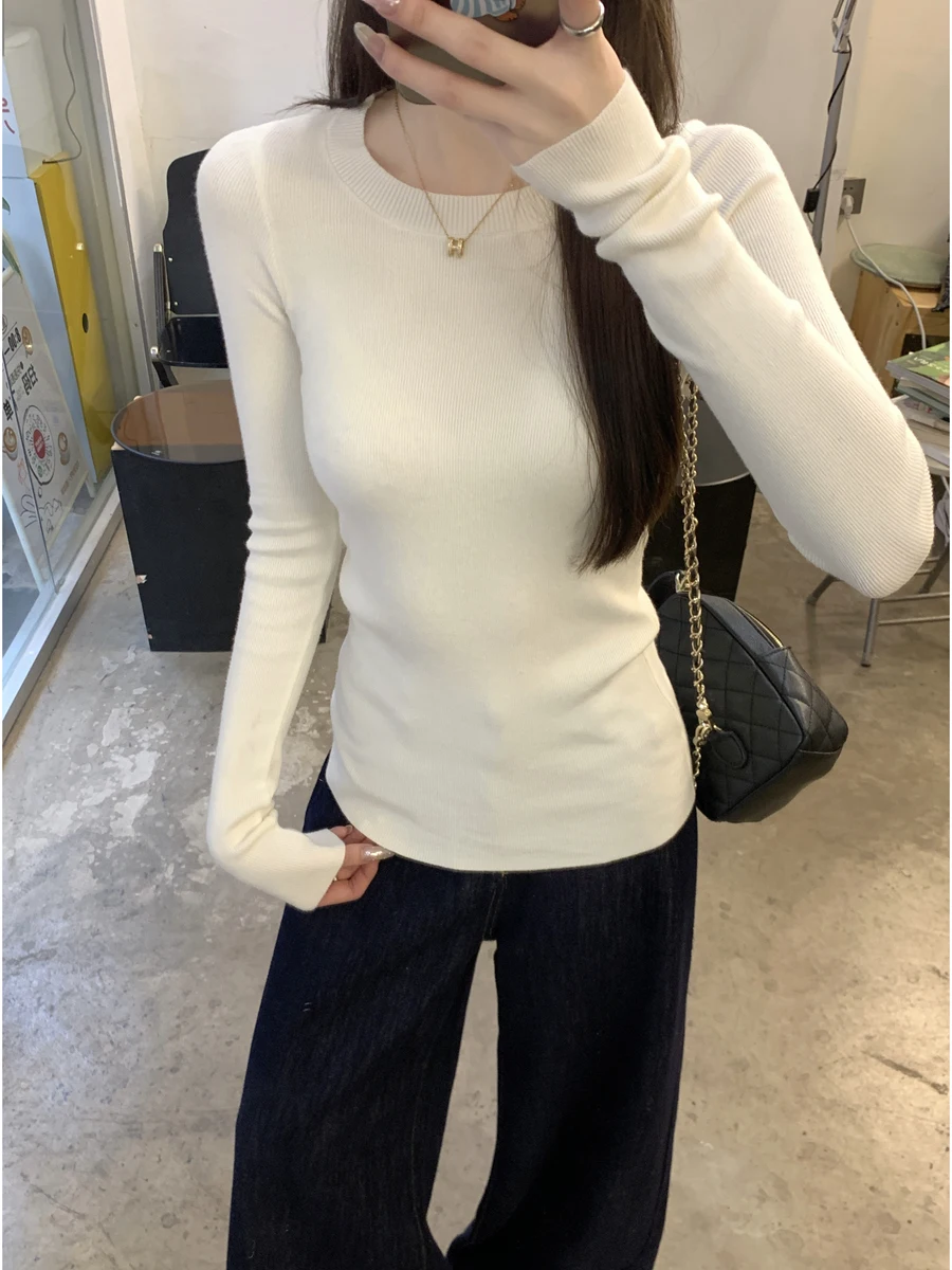 Korean Style round Neck Slim Fit Knitted Sweater Women's Base Layer Top Fashionable Versatile Spring 2026 New Arrival
Korean Style round Neck Slim Fit Knitted Sweater Women's Base Layer Top Fashionable Versatile Spring 2026 New Arrival