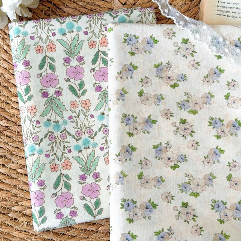 Pure Cotton Floral Fabric Retro Printing for DIY Sewing Women's Children's Clothing,Bag,Tablecloth,Curtain Accessories Cloth 1M
Pure Cotton Floral Fabric Retro Printing for DIY Sewing Women's Children's Clothing,Bag,Tablecloth,Curtain Accessories Cloth 1M