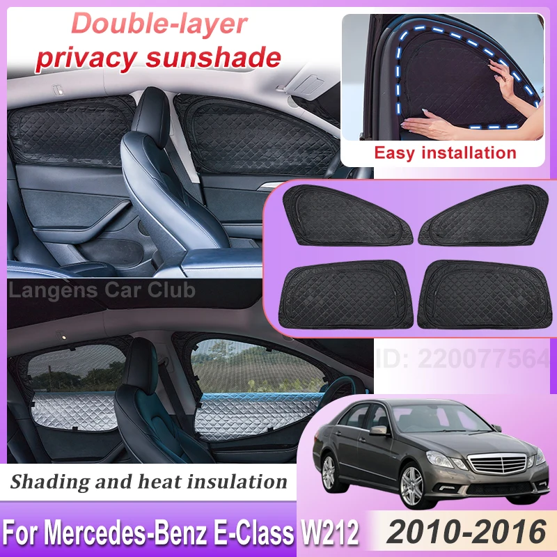 Car Double Layer Sunshade For Mercedes Benz E Class W212 Accessories 2010~2016 Saloon Privacy Sunscreen Window Mesh Shade Visors
Car Double Layer Sunshade For Mercedes Benz E Class W212 Accessories 2010~2016 Saloon Privacy Sunscreen Window Mesh Shade Visors