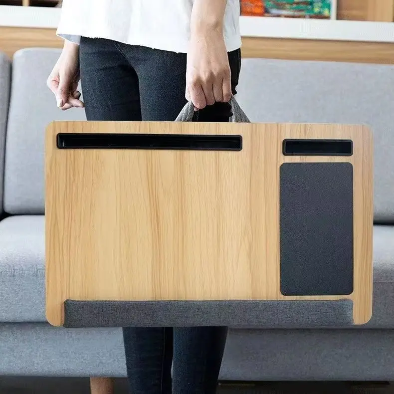 Portable Laptop Desk Angle Adjustable Sofa Bed Desk with Cushion and Soft Wrist Pad Laptop Stand with Mouse Pad & Handle
Portable Laptop Desk Angle Adjustable Sofa Bed Desk with Cushion and Soft Wrist Pad Laptop Stand with Mouse Pad & Handle