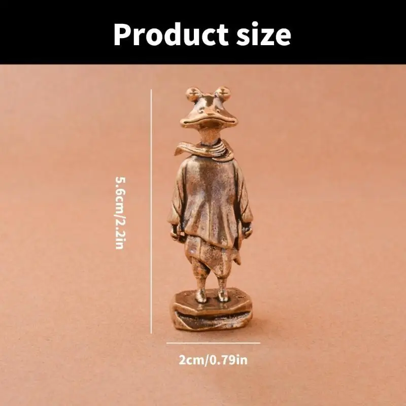 Vintage Brass Frogs Swordsman Mini Standing Figurine for Home and Office Decors Q5WC
Vintage Brass Frogs Swordsman Mini Standing Figurine for Home and Office Decors Q5WC