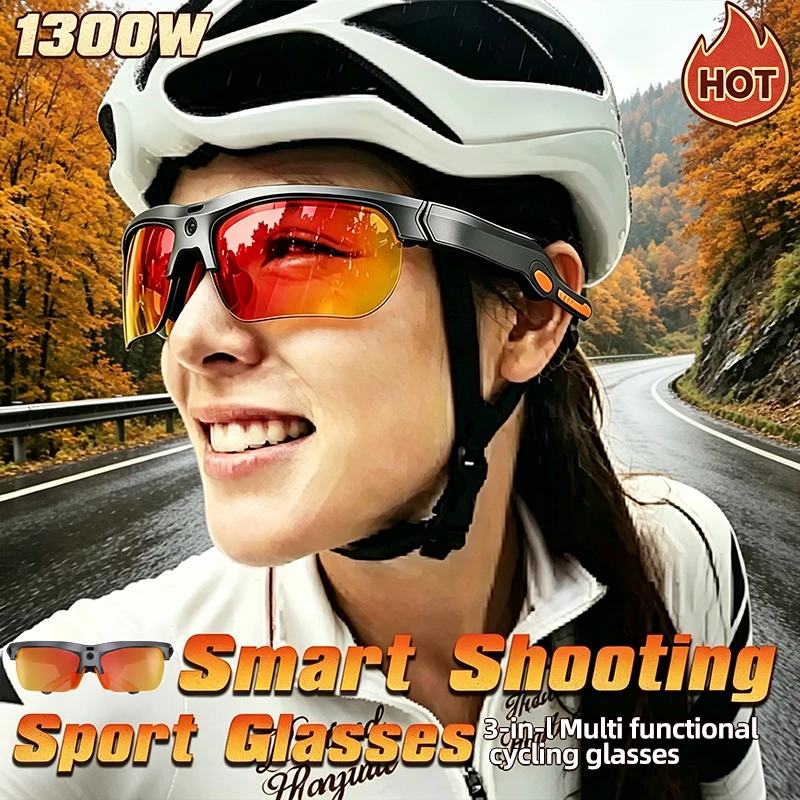E08 Smart Video Outdoor Sports Cycling Glasses with Camera 13MP Video Recording ChatGPT AI Assistant AI Translation Sunglasses
E08 Smart Video Outdoor Sports Cycling Glasses with Camera 13MP Video Recording ChatGPT AI Assistant AI Translation Sunglasses