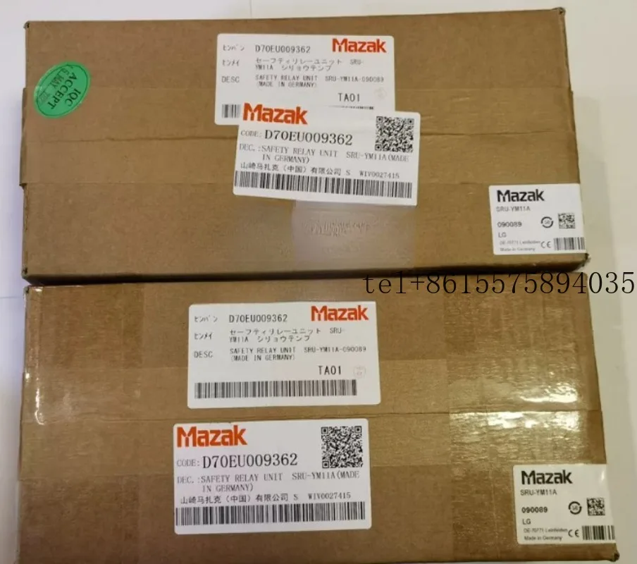 Brand new original MAZAK relay A40 safety module D70EU009362 SRU-YM11A
Brand new original MAZAK relay A40 safety module D70EU009362 SRU-YM11A