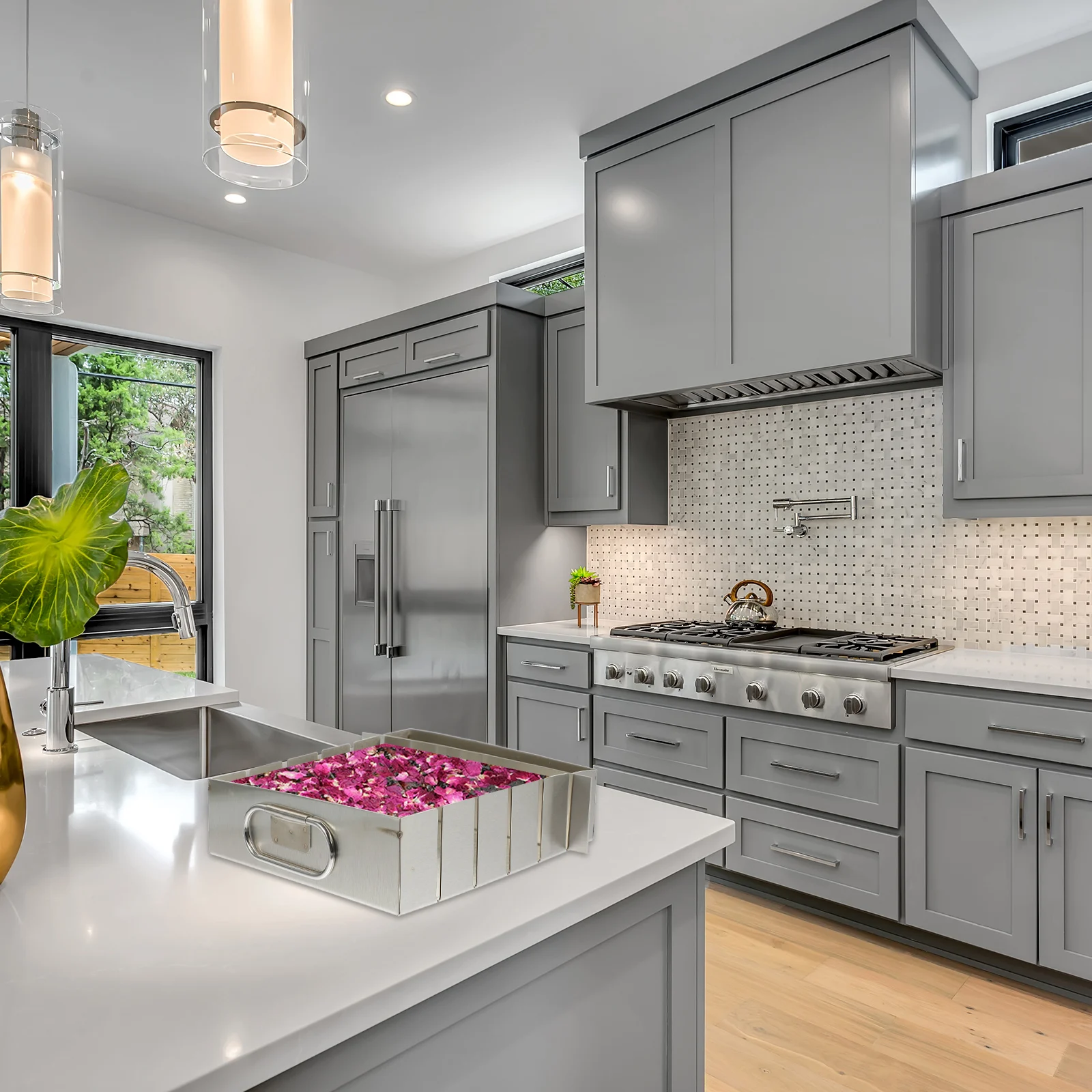 1 Set Nougat Candy Mold Stainless Steel Nonstick Baking Tray Smooth Easy Clean For Cake Pastry Gelatin Dessert Nougat Cutting
1 Set Nougat Candy Mold Stainless Steel Nonstick Baking Tray Smooth Easy Clean For Cake Pastry Gelatin Dessert Nougat Cutting