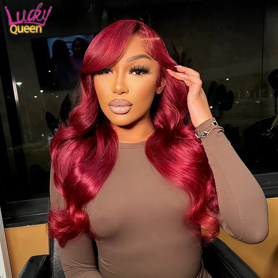 7X5 Glueless Burgundy Red Wine #99 5X5 Human Hair 180 Density Body Wave 13X6 Pre Plucked For Women Transparent Lace Frontal Wigs
7X5 Glueless Burgundy Red Wine #99 5X5 Human Hair 180 Density Body Wave 13X6 Pre Plucked For Women Transparent Lace Frontal Wigs