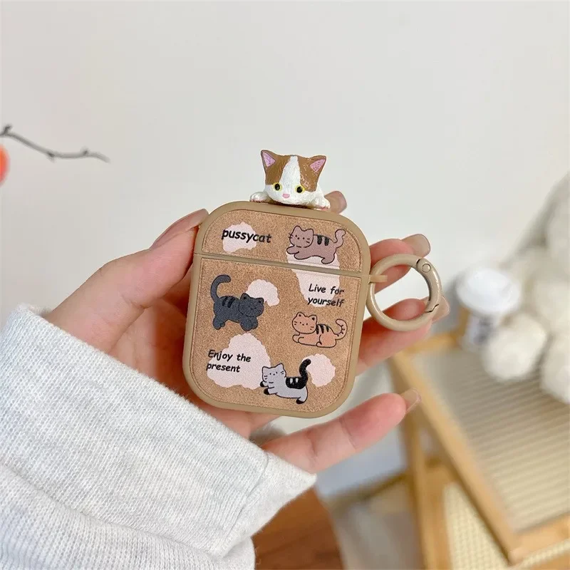 Cute Cat Brown Case for AirPods 4 Airpod 1 2 3 Pro Pro2 Bluetooth Earbuds Charging Box Protective Earphone Case Cover
Cute Cat Brown Case for AirPods 4 Airpod 1 2 3 Pro Pro2 Bluetooth Earbuds Charging Box Protective Earphone Case Cover