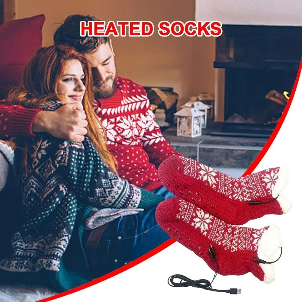 Creative USB Thermal Socks Winter Warm Snowflake Pattern Electric Socks Feet Warmer Outdoor
Creative USB Thermal Socks Winter Warm Snowflake Pattern Electric Socks Feet Warmer Outdoor