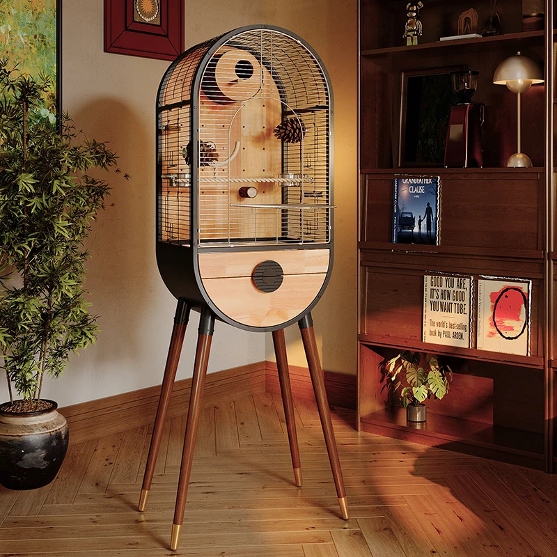 Time Capsule Parrot Bird Cage Villa Stainless Steel Metal Solid Wood High-end Monk Keck Xuanfeng House
Time Capsule Parrot Bird Cage Villa Stainless Steel Metal Solid Wood High-end Monk Keck Xuanfeng House