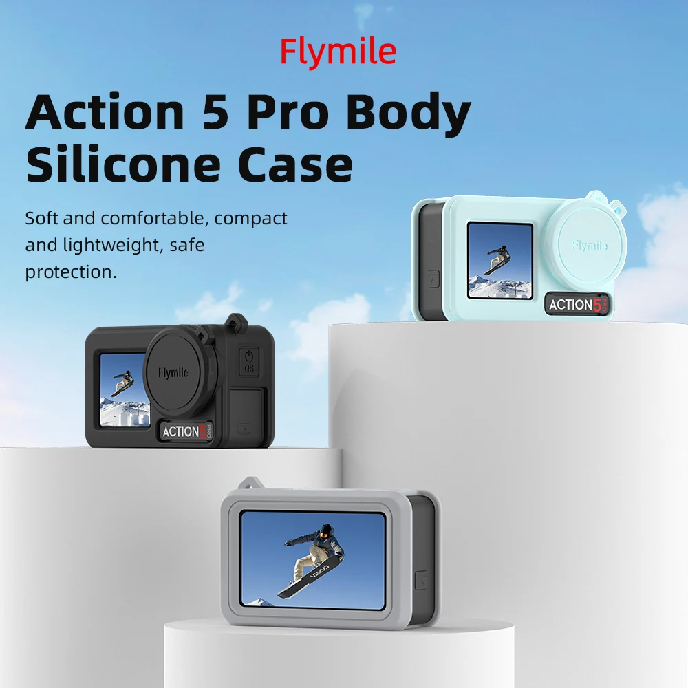Силиконовый чехол для DJI OSMO Action 5 Pro, защитный чехол-бампер + крышка объектива, защита от царапин, набор аксессуаров из мягкого корпуса
Силиконовый чехол для DJI OSMO Action 5 Pro, защитный чехол-бампер + крышка объектива, защита от царапин, набор аксессуаров из мягкого корпуса