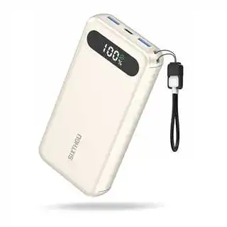 Портативное зарядное устройство SIXTHGU Power Bank 20000 мАч с быстрой зарядкой PD 30W и QC 4.0, 3 выходами и 2 входами, с кабелем USB-C
Портативное зарядное устройство SIXTHGU Power Bank 20000 мАч с быстрой зарядкой PD 30W и QC 4.0, 3 выходами и 2 входами, с кабелем USB-C