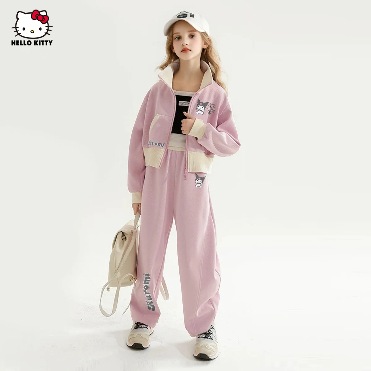 【Officially Licensed】Pink Casual Set Coolomi Style Girls' Autumn Set New Sports Style Two-Piece Set Suitable for Casual Outings
【Officially Licensed】Pink Casual Set Coolomi Style Girls' Autumn Set New Sports Style Two-Piece Set Suitable for Casual Outings