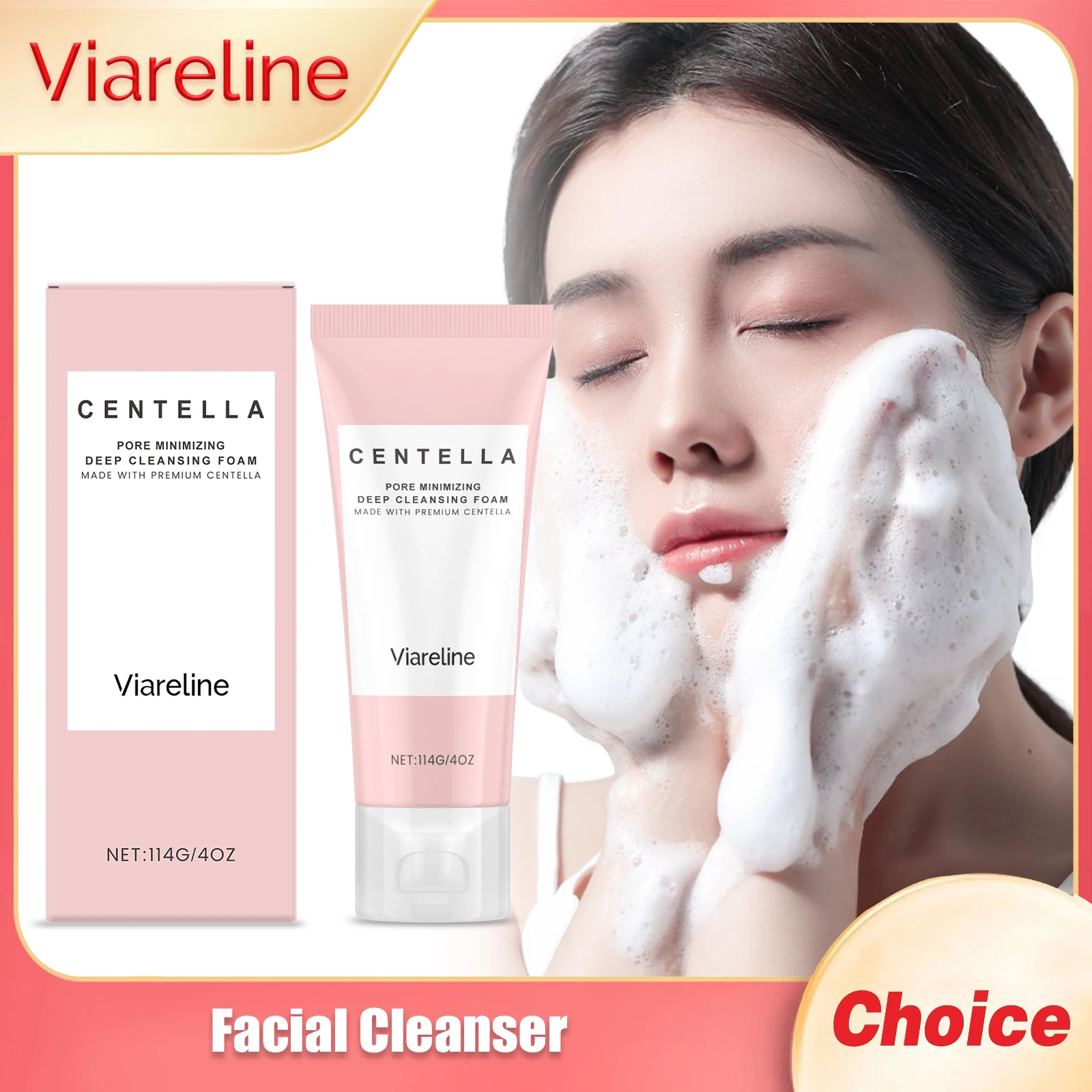 VIARELINE Facial Cleanser Deep Hydrate Clean Dirt Shrink Pores Remove Blackheads Firm Skin Sooth Epidermis Facial Nourish Lotion
VIARELINE Facial Cleanser Deep Hydrate Clean Dirt Shrink Pores Remove Blackheads Firm Skin Sooth Epidermis Facial Nourish Lotion