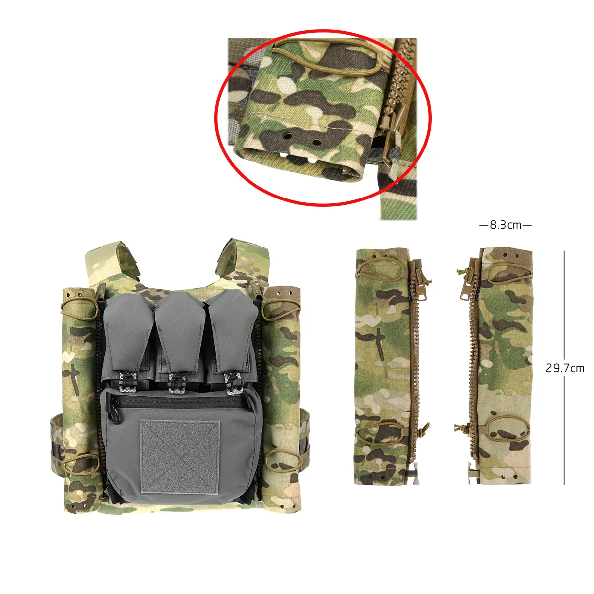 Double Layer Zipper FCPC Rod Type Expand Pack Tactical Chest Hanging Gear
Double Layer Zipper FCPC Rod Type Expand Pack Tactical Chest Hanging Gear