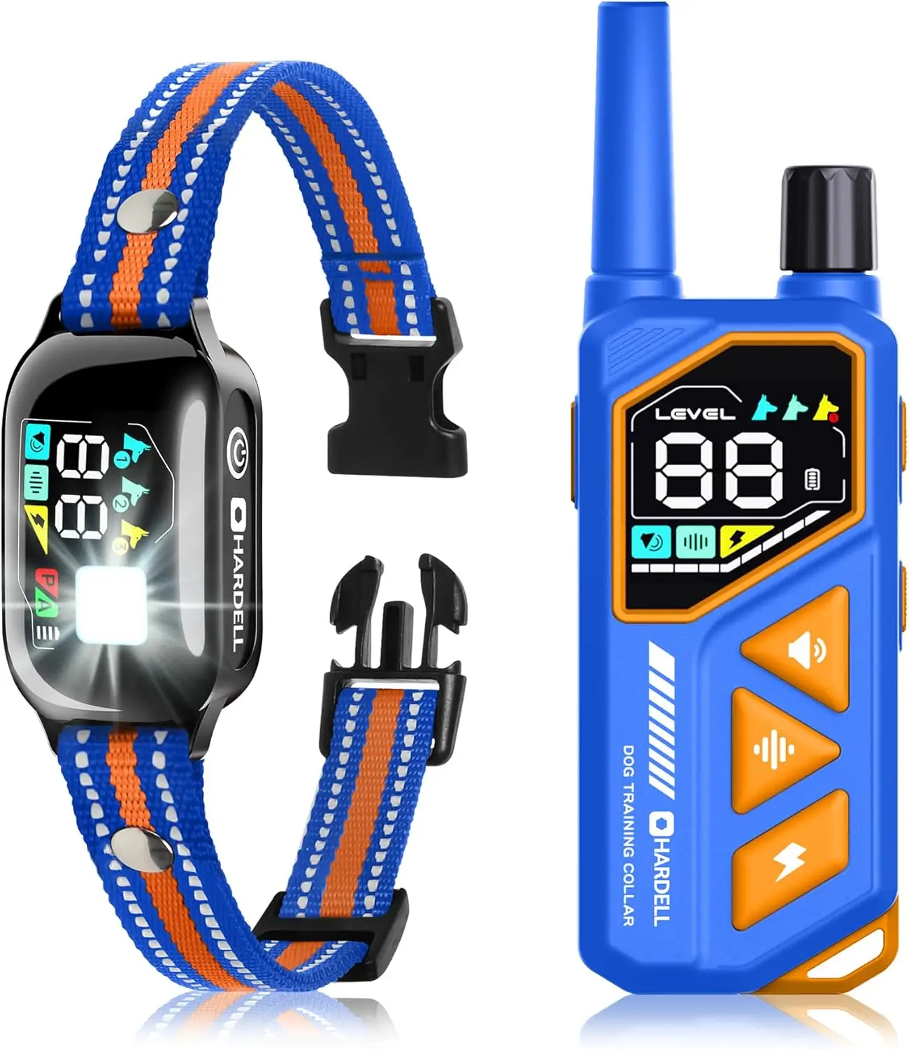 2-in-1 Dog Shock & Bark Collar with Remote, 3300FT Range, IPX7 Waterproof, for Small to Large Dogs, Flashing Light
2-in-1 Dog Shock & Bark Collar with Remote, 3300FT Range, IPX7 Waterproof, for Small to Large Dogs, Flashing Light