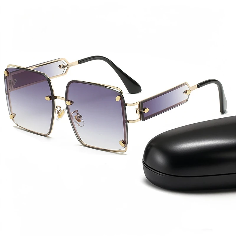 Personalized Rivet Big Square Sunglasses For Men Women Fashion Trend Design Gradient Meatal Hip Hop Sun Glasses Eyewear 2025 Y2K
Personalized Rivet Big Square Sunglasses For Men Women Fashion Trend Design Gradient Meatal Hip Hop Sun Glasses Eyewear 2025 Y2K