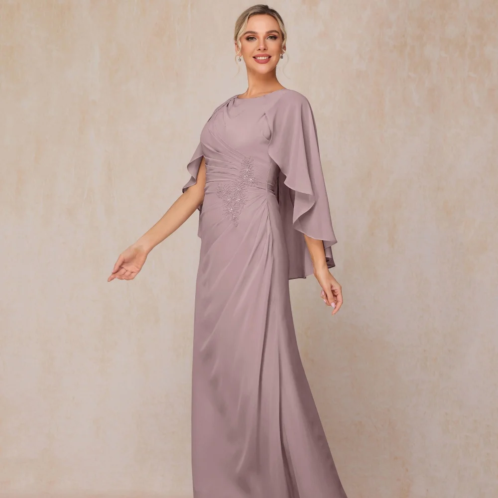 Customized Elegant A Line Chiffon Mother of Dresses O Neck Formal Evening Gowns Appliques Bridal Party vestido invitada boda
Customized Elegant A Line Chiffon Mother of Dresses O Neck Formal Evening Gowns Appliques Bridal Party vestido invitada boda