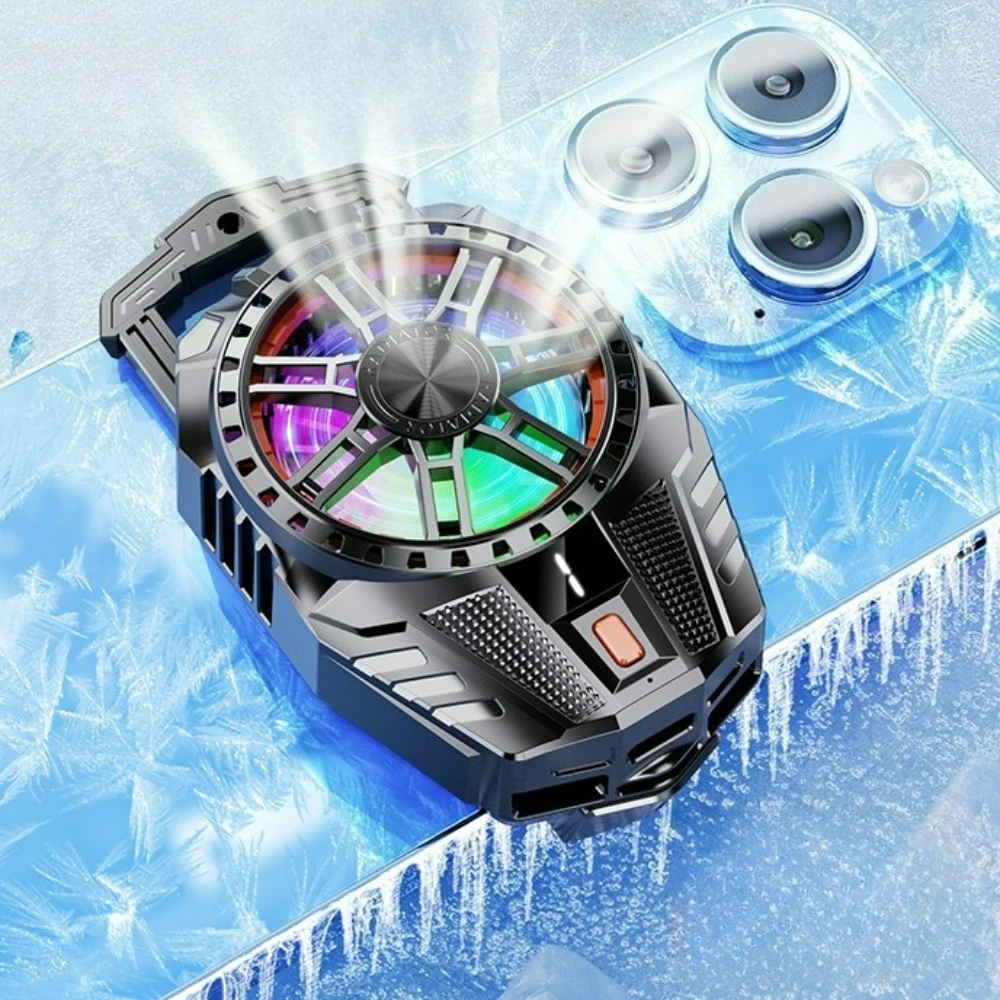 Instant Cool Semiconductor Phone Fan Mini Turbo 3 Speeds Removable Clip Gaming Streaming Accessory Gift for Mobile Gamer
Instant Cool Semiconductor Phone Fan Mini Turbo 3 Speeds Removable Clip Gaming Streaming Accessory Gift for Mobile Gamer