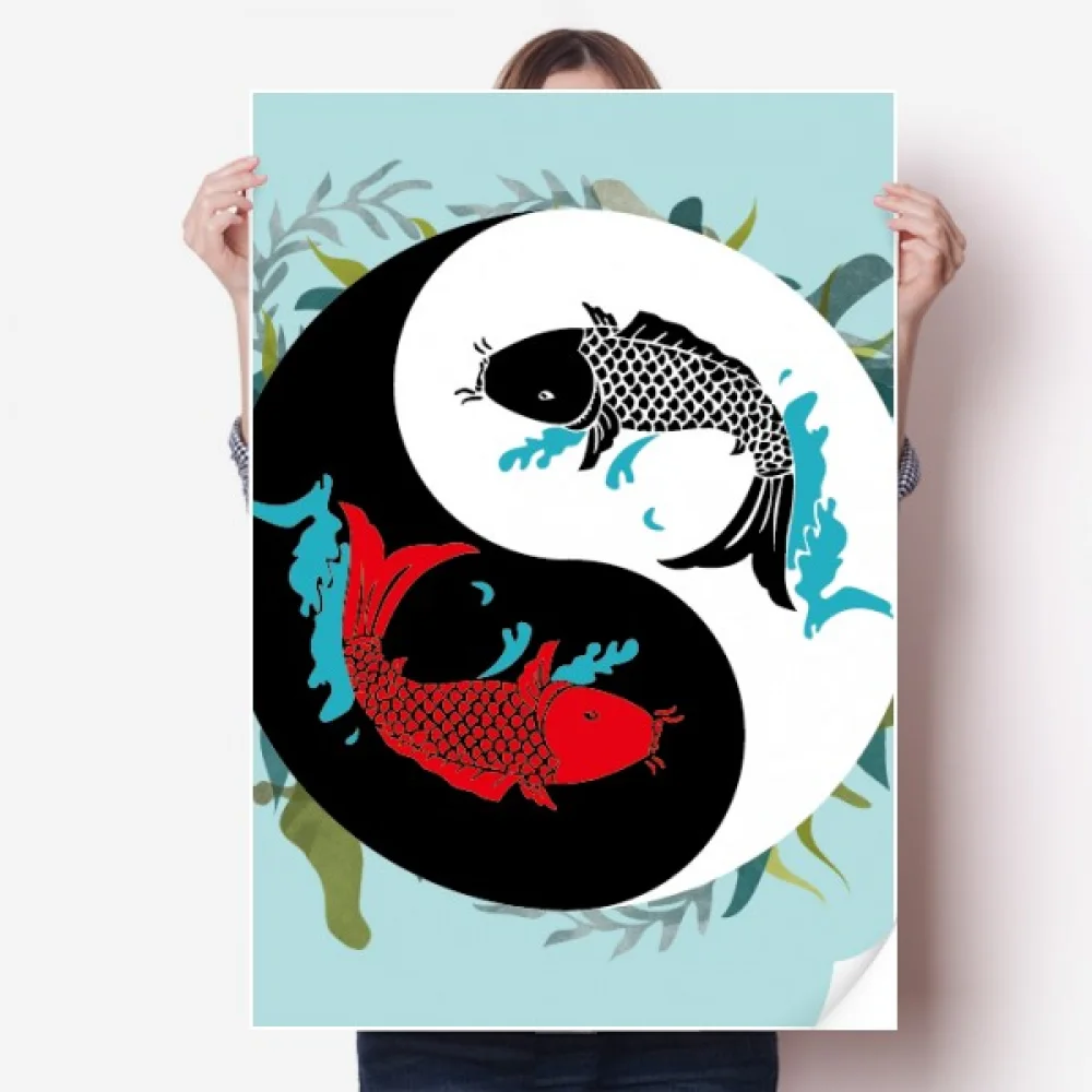Fish China Taichi Eight Diagram Sticker Decoration Poster Playbill Wallpaper Window Decal
Fish China Taichi Eight Diagram Sticker Decoration Poster Playbill Wallpaper Window Decal