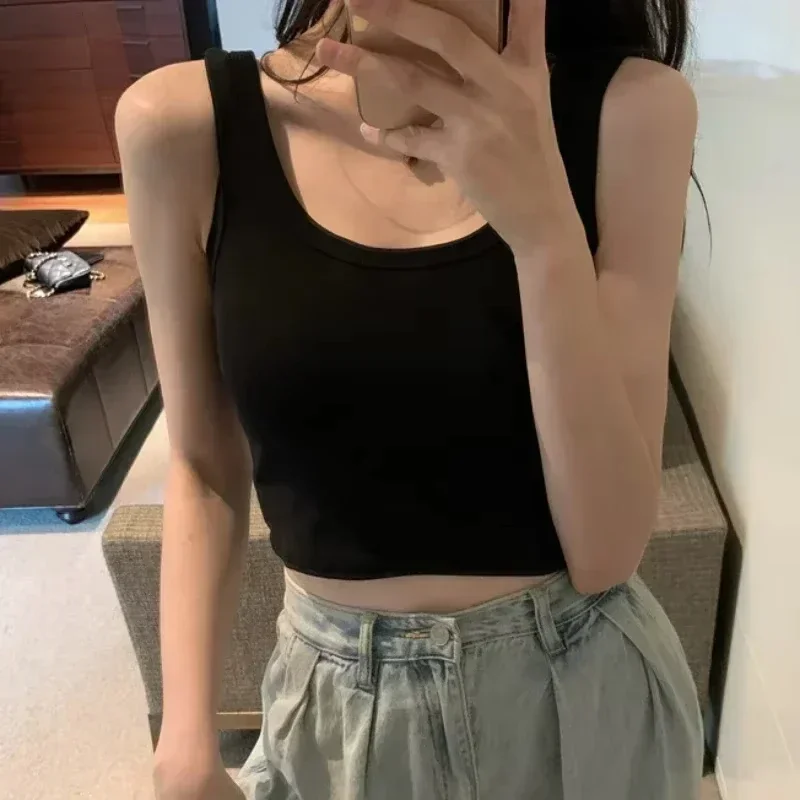 2023 летняя модная женская однотонная широкая майка, однотонная спортивная майка без рукавов с пупком, тонкий топ, сексуальная и клетчатая летняя одежда
2023 летняя модная женская однотонная широкая майка, однотонная спортивная майка без рукавов с пупком, тонкий топ, сексуальная и клетчатая летняя одежда