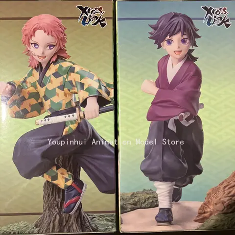SEGA TV Worm. DEMON Slayer XROSS LINK SABITO TOMIOKA GIYUU figurines, juvenile period, PVC toy model