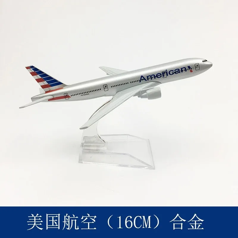 B777 16cm American Airways Toy Airplane Model With Stand Metal Scale Aircraft 1/400 Replica Aviation Model Miniature Ornaments
B777 16cm American Airways Toy Airplane Model With Stand Metal Scale Aircraft 1/400 Replica Aviation Model Miniature Ornaments