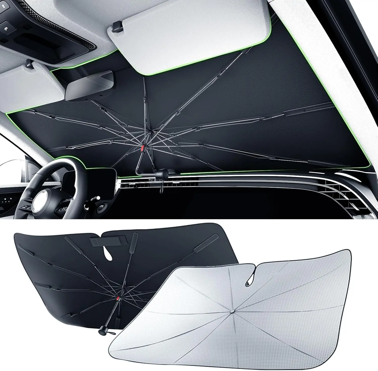 2026 Car Windshield Sun Shade - 7-Layer Ice Shield, 25°F Cooler, M (58''x36'')
2026 Car Windshield Sun Shade - 7-Layer Ice Shield, 25°F Cooler, M (58''x36'')