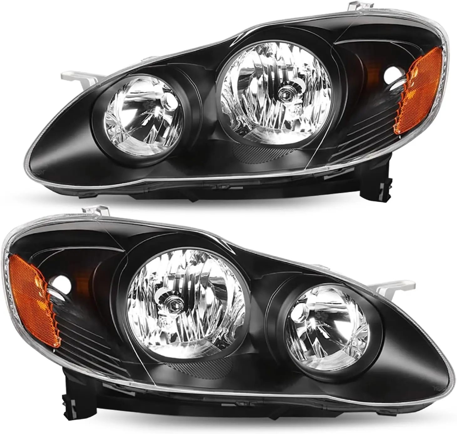 Headlight Assembly Replacement for 2003-2008 Toyota Corolla Headlamp Passenger and Driver Side Black Housing Amber Reflector
Headlight Assembly Replacement for 2003-2008 Toyota Corolla Headlamp Passenger and Driver Side Black Housing Amber Reflector