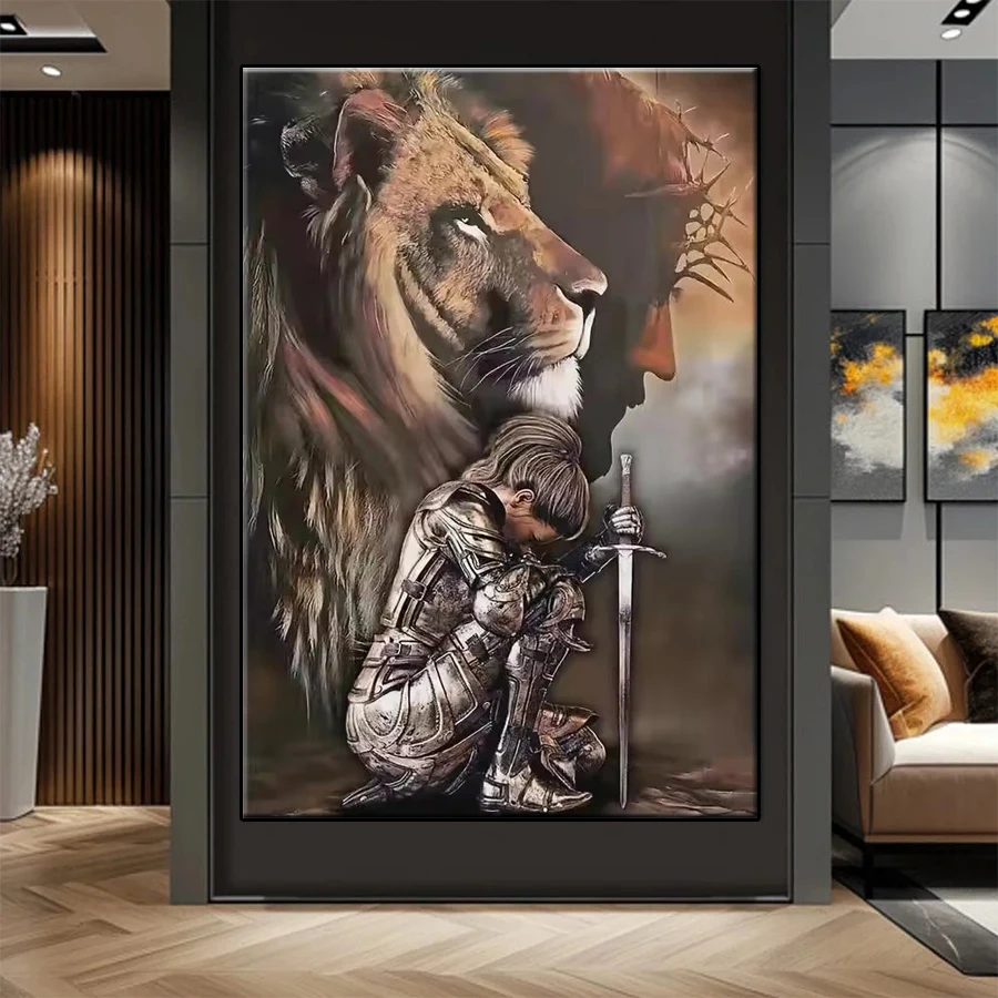 5D DIY Diamond Embroidery Painting Kit New Christian Jesus Lion Warrior Mosaic Art Adult Decoration Gift
5D DIY Diamond Embroidery Painting Kit New Christian Jesus Lion Warrior Mosaic Art Adult Decoration Gift