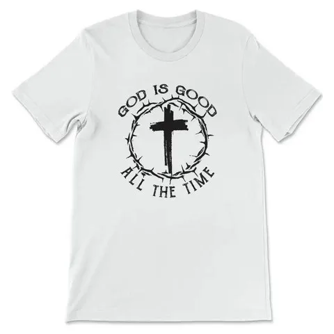 God Is Good Forever Crown of Thorns Faith Inspired Tee
God Is Good Forever Crown of Thorns Faith Inspired Tee