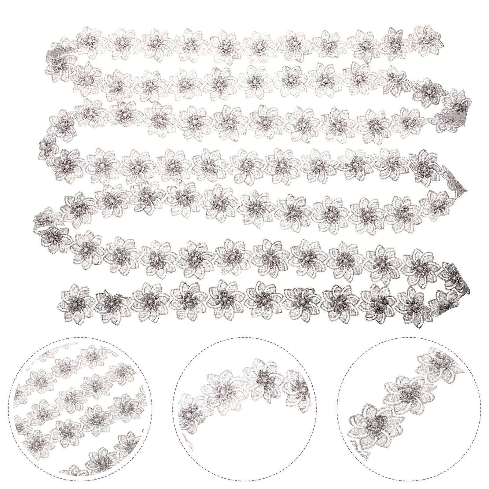 Pearl Beads Flower Lace Trim 5Yards Vintage Sewing Material Bride DIY Accessories Fabric Clothing Ribbon Embroidery Edge
Pearl Beads Flower Lace Trim 5Yards Vintage Sewing Material Bride DIY Accessories Fabric Clothing Ribbon Embroidery Edge