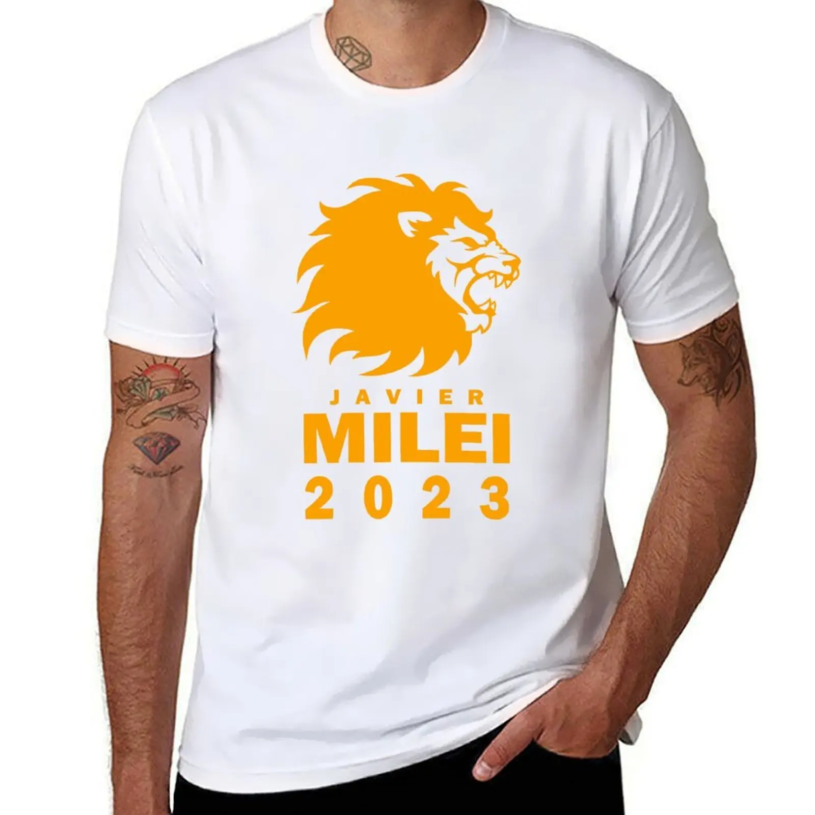 Javier Milei Campaign Banner T-Shirt black cotton t-shirt plain for man package t shirts cotton 100% T-Shirt
Javier Milei Campaign Banner T-Shirt black cotton t-shirt plain for man package t shirts cotton 100% T-Shirt