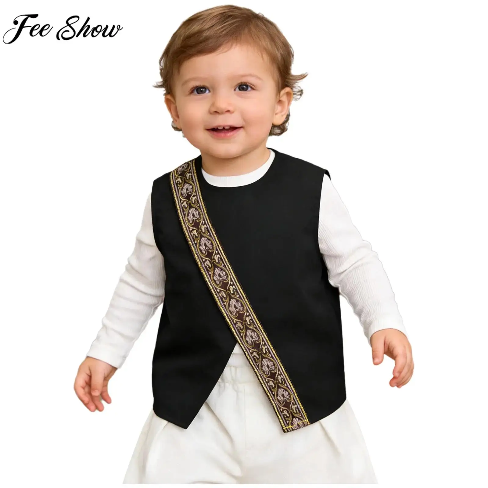 Мусульманский молитвенный костюм для маленьких мальчиков, винтажный жилет с парчовой отделкой, Абая-кафтан, Ближний Восток, Тобе для Ислам, Рамадан, Ид, Маленький Байрам
Мусульманский молитвенный костюм для маленьких мальчиков, винтажный жилет с парчовой отделкой, Абая-кафтан, Ближний Восток, Тобе для Ислам, Рамадан, Ид, Маленький Байрам