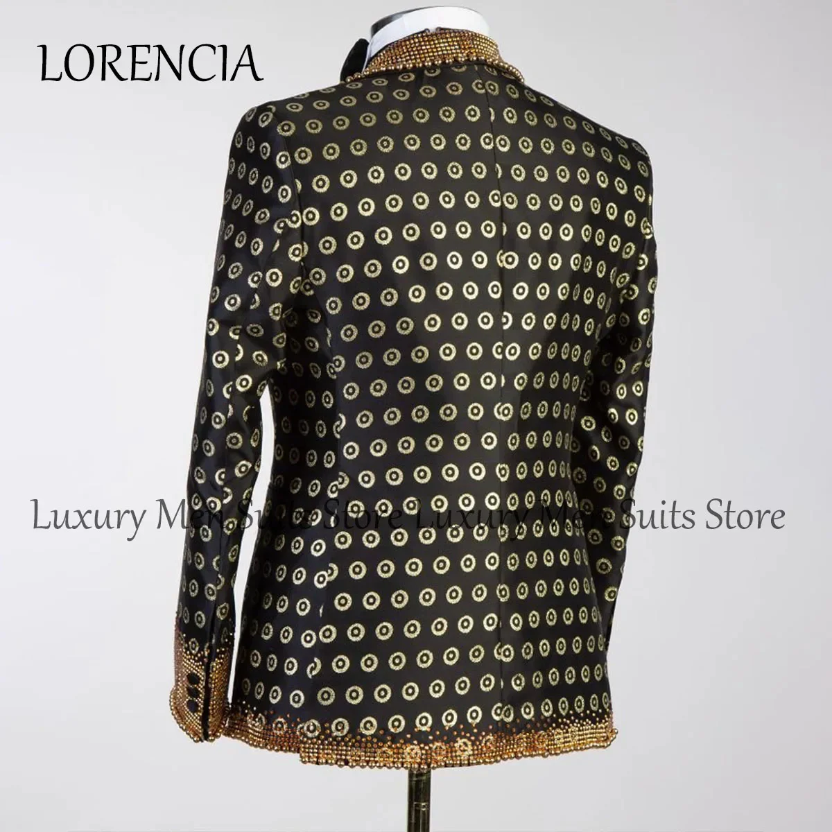 Luxury Jewelry Ornament Tuxedo Men Suits Printing Wedding Groom Dinner Male Prom Blazers Customized 3 Piece Set Ternos Completo
Luxury Jewelry Ornament Tuxedo Men Suits Printing Wedding Groom Dinner Male Prom Blazers Customized 3 Piece Set Ternos Completo