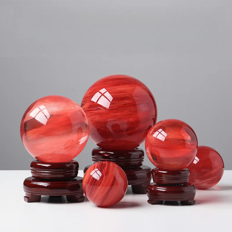 Red Smelting Quartz Crystal Ball Reiki Energy Meditation Ornament Home Decor Sphere Gift
Red Smelting Quartz Crystal Ball Reiki Energy Meditation Ornament Home Decor Sphere Gift