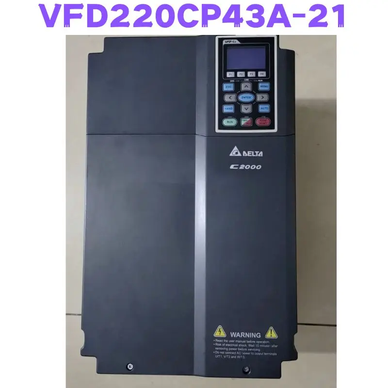 Second-hand VFD220CP43A-21 VFD220CP43A 21 Inverter Tested OK
Second-hand VFD220CP43A-21 VFD220CP43A 21 Inverter Tested OK