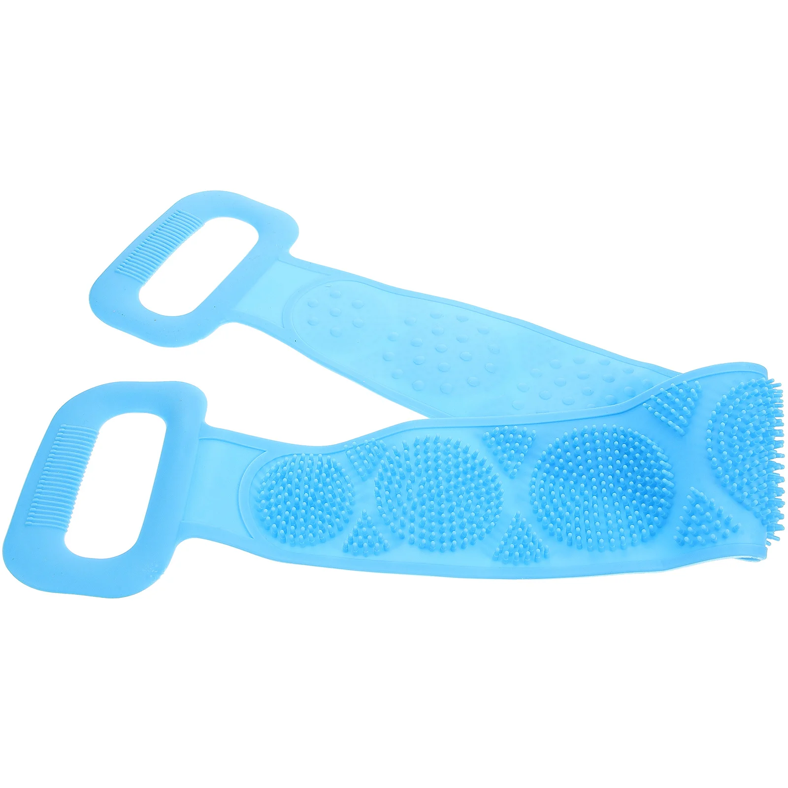 Silicone Bath Belt Dual Side Shower Back Scrubber Massager 84x13cm Blue Cleans Massage Body Feet Large Small Bristles Comfort
Silicone Bath Belt Dual Side Shower Back Scrubber Massager 84x13cm Blue Cleans Massage Body Feet Large Small Bristles Comfort