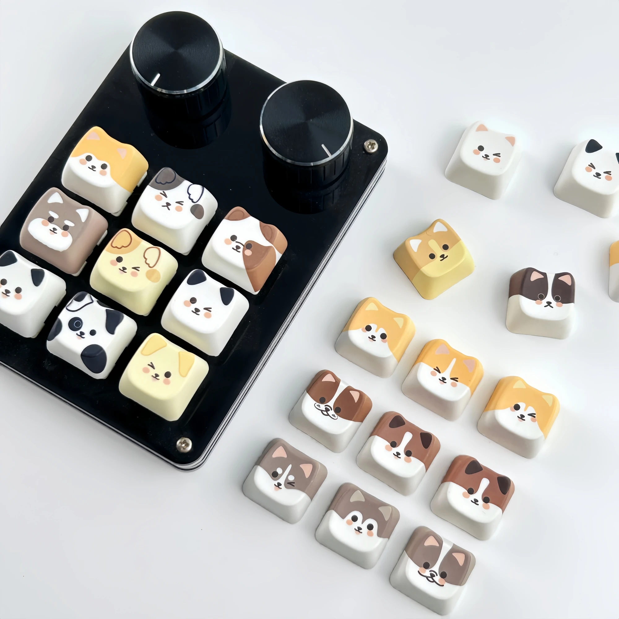 MAIMOOO Cute Dog Keycaps 5/25Keys MAO Profile Personalized Cat Ear Design Keycap PBT Custom Kawaii Puppy Mechanical Keyboard Cap
MAIMOOO Cute Dog Keycaps 5/25Keys MAO Profile Personalized Cat Ear Design Keycap PBT Custom Kawaii Puppy Mechanical Keyboard Cap
