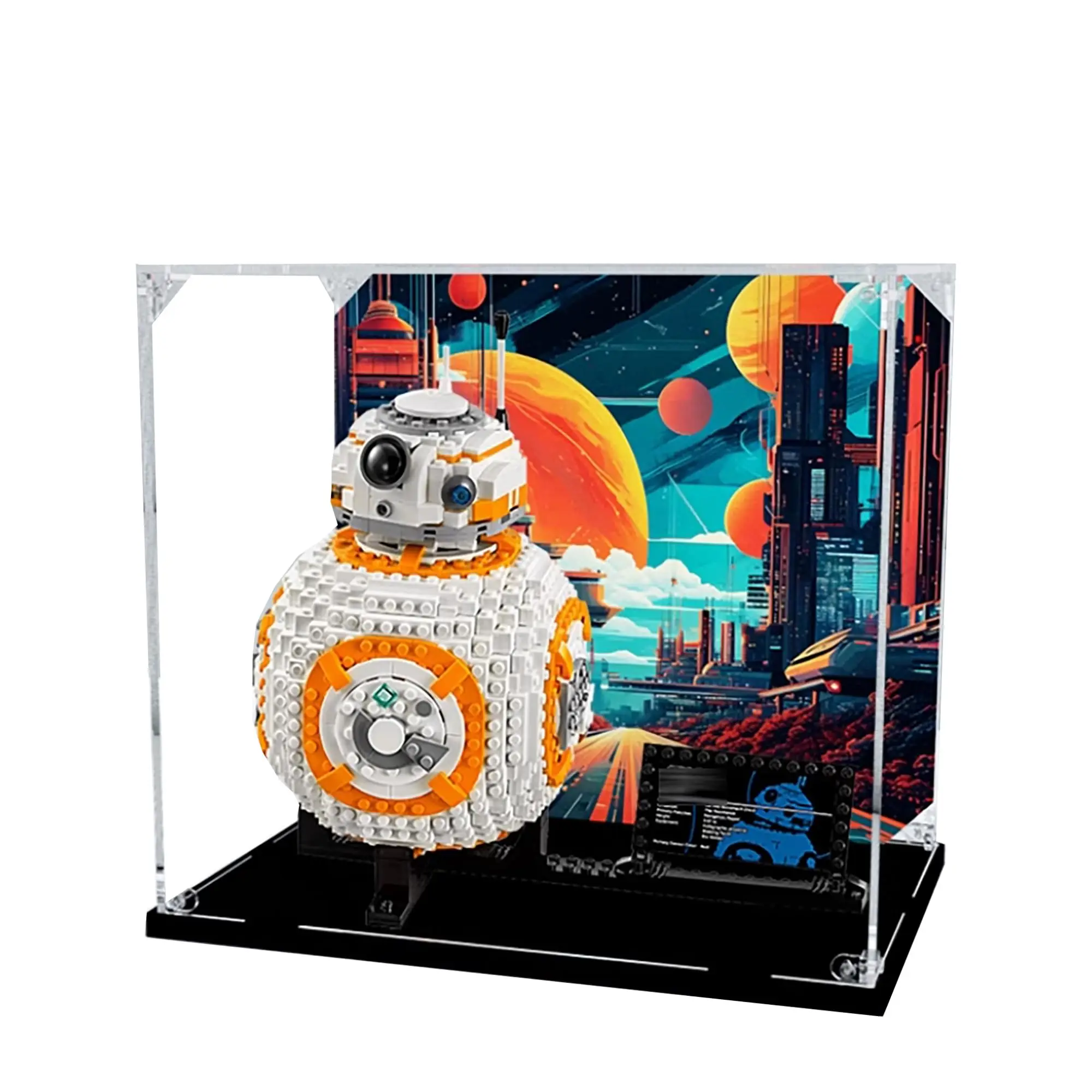 Acrylic Display Box for Lego 75187 BB-8 Robot Model, 3mm Dustproof Display Box, Display Case (Model Not Included)
Acrylic Display Box for Lego 75187 BB-8 Robot Model, 3mm Dustproof Display Box, Display Case (Model Not Included)