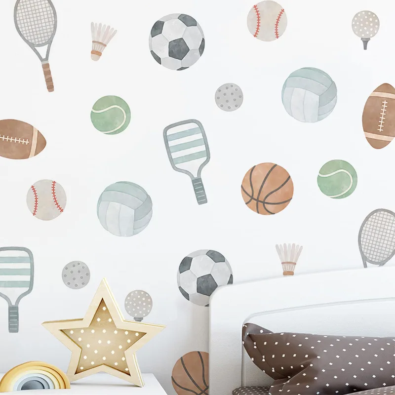 Boho Sports Wall Stickers Football Basketball Tennis Decals DIY Vinyl Murals Boys Bedroom Nursery Wall Art Wallpaper Home Decor
Boho Sports Wall Stickers Football Basketball Tennis Decals DIY Vinyl Murals Boys Bedroom Nursery Wall Art Wallpaper Home Decor